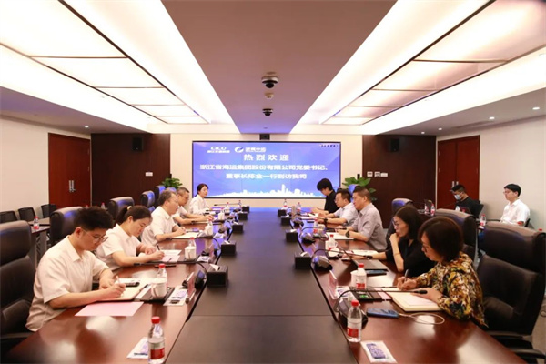 省海运集团党委书记、董事长陈金到我司调研交流