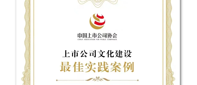 喜讯！凯时k8获评“2024年上市公司文化建设最佳实践案例”